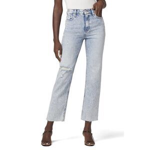 HUDSON Women's Remi High Rise Straight Jean 28 Two Hearts